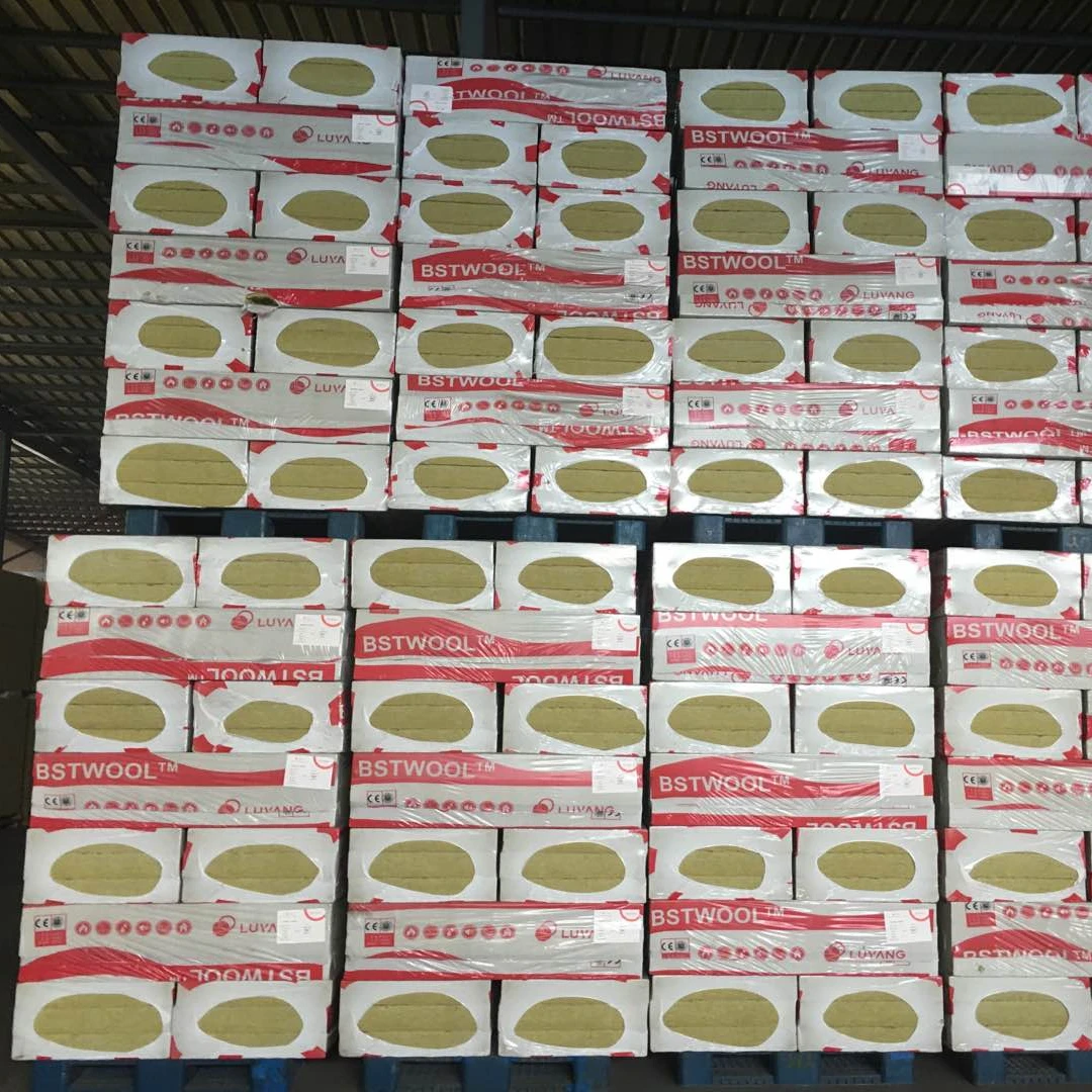 80kg/m3 50mm 100mm fireproof thermal insulation board construction building materials rock wool