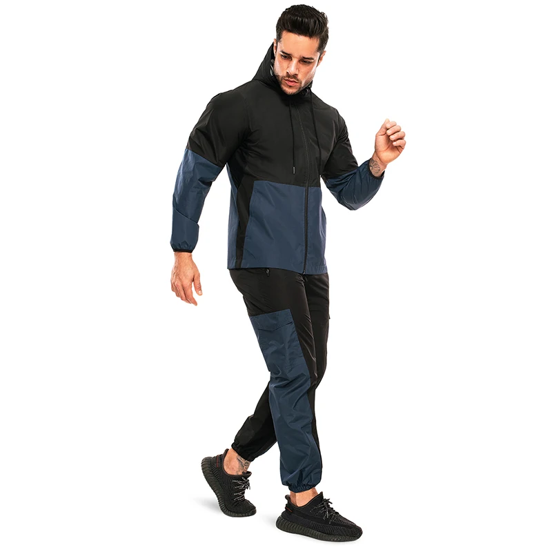 2 Piece Wholesale Crazy Sweating Sauna Wear Body Building Slimming Jacket And Pants Sauna Suits For Men