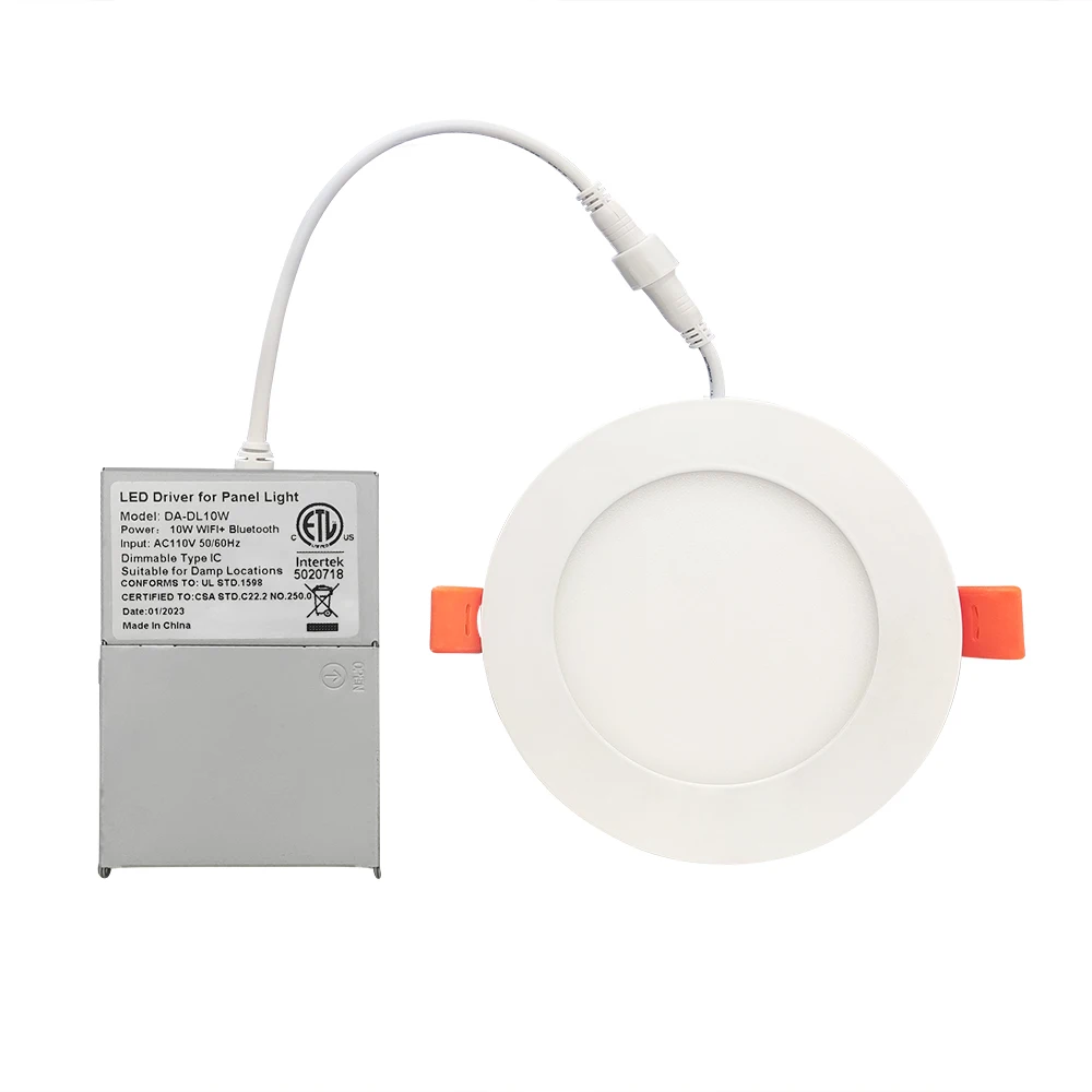 ETL(5004879) certificate led recessed  ceiling light 4inch 9W  panel light with aluminum junction box