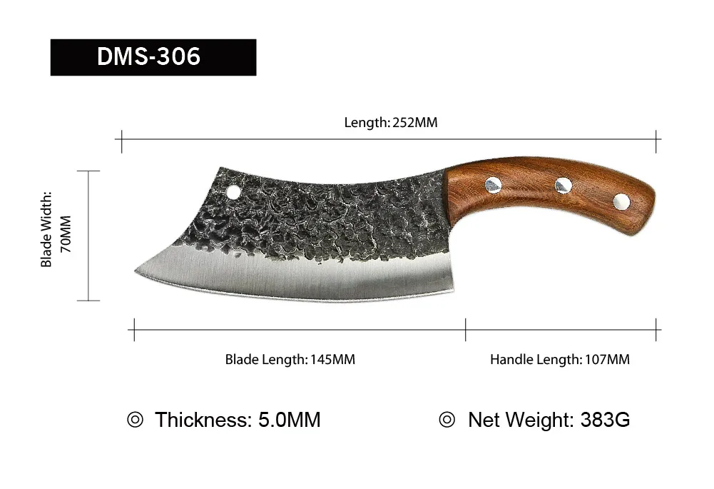 Hot sales High-carbon Steel wooden handle Kitchen Knives China Chef Butcher knife