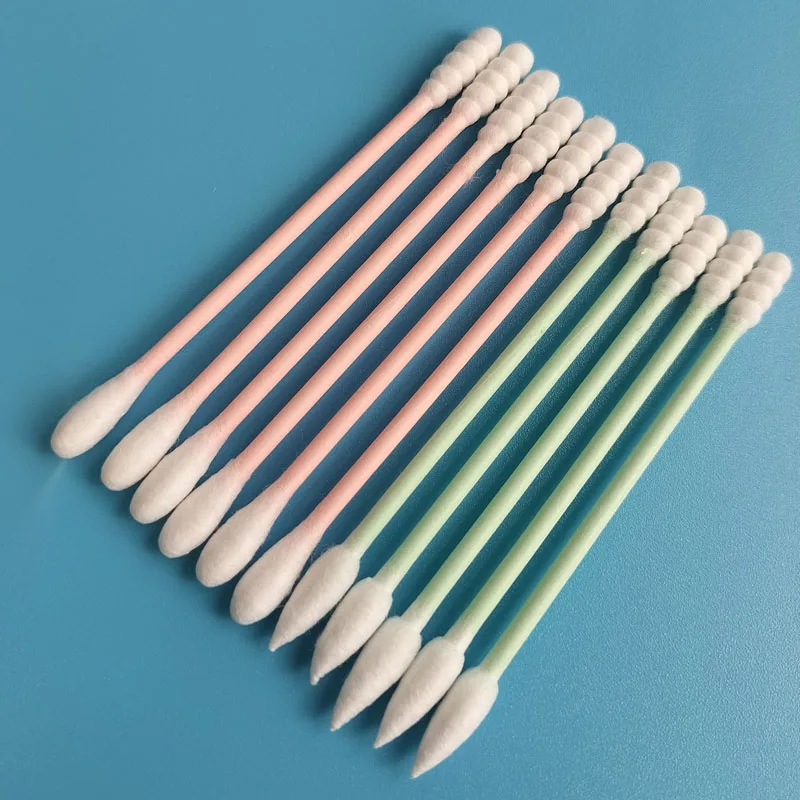 Individual Wrapped Spiral and Round Qtips Cotton Swab Stick for Makeup Removing