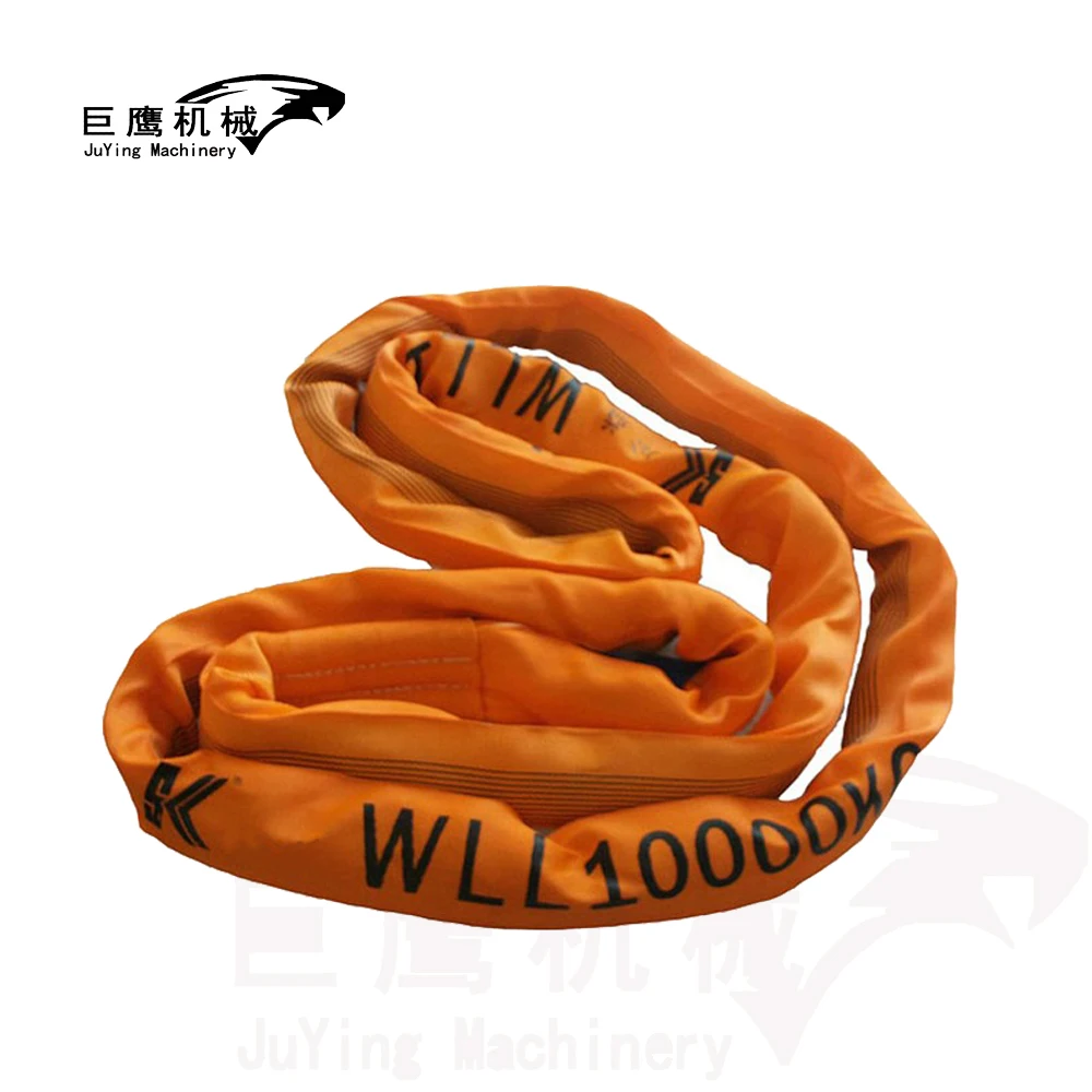 soft lifting sling with endless lifting eyes, synthetic roundsling