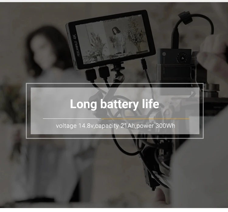 Big capacity 14.8v 20400mah 300wh digital battery rechargeable ion li v mount camera battery