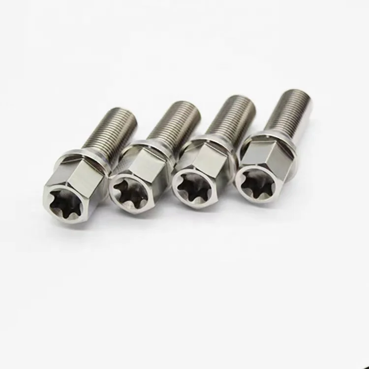 Grade 5 Titanium Lug Wheel bolts Titanium Lug Bolts M14x1.5 for Racing Cars m14 x 15 titanium wheel bolt m12 125