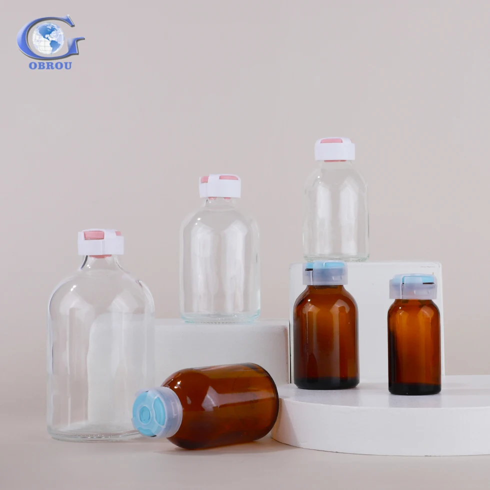 aluminum cover capping filling machine packaging amber clear medicine penicillin pharmaceutical amber glass bottle