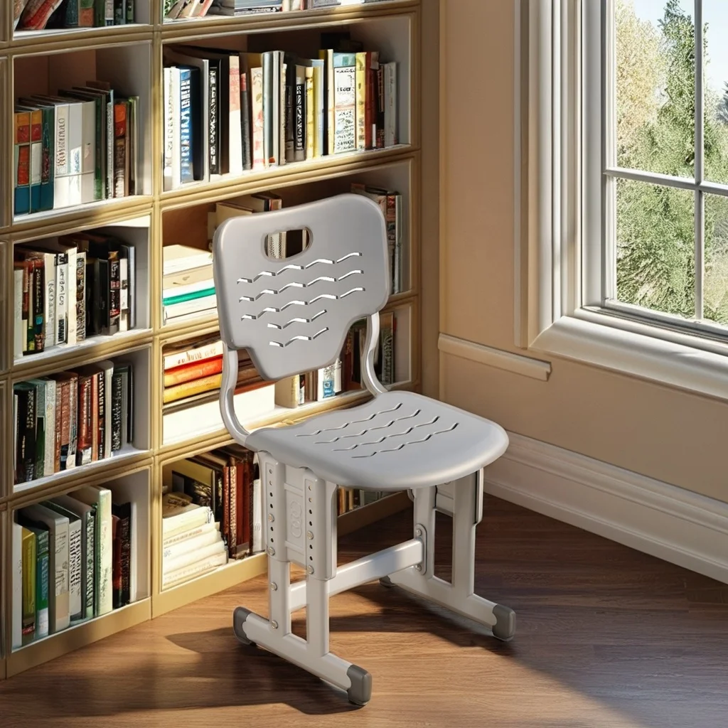 Factory Direct Hy1030-1 Ergonomic Student Chair Modern Wooden Design Wheel Stackable School Chair