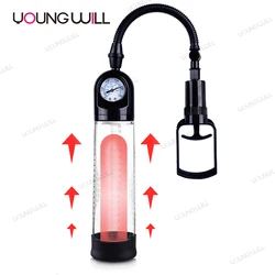 Dial Ppressure Vacuum Male Enlarger Masturbator Penis Pump Sex Toy for Men Penis Enlargemet Pump Suck Penile Erection Sleeve Man