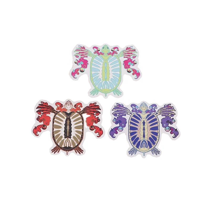 Custom Cool colour rad vinyl window sticker Wholesale Manufacturer your own fashionable design various shapes Anime Stickers