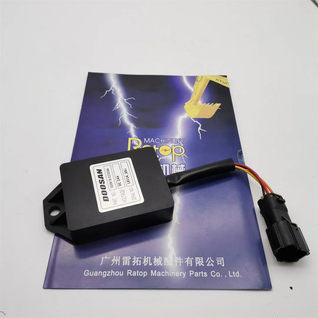 Original DX140 DX190 DX330 Excavator Parts 300619 02309A Electronic Timer Relay 300619 02309 30061902309