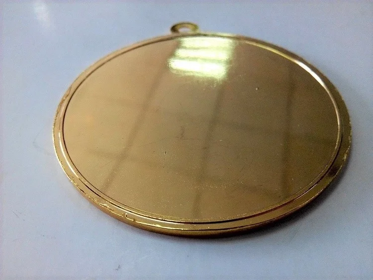 sparkle texture shiny brass custom award metal medal/blank medal