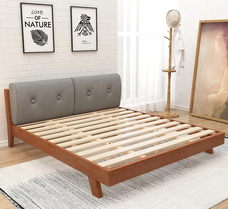 Modern HPL wooden queen size bedroom furniture sets