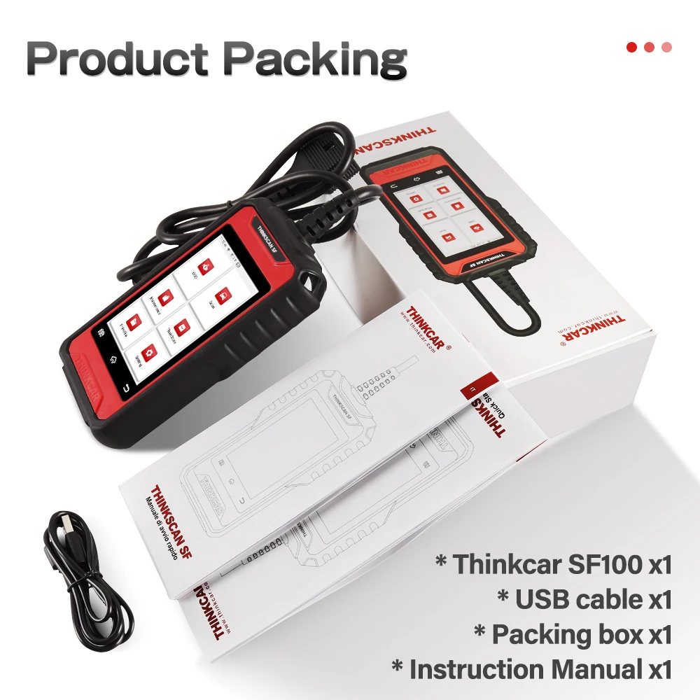 Thinkcar SF100 OBD2 сканер ABS подушка безопасности считыватель кодов электронный стояночный тормоз EPB сброс масла OBD 2 Автомобильные инструменты PK CR619