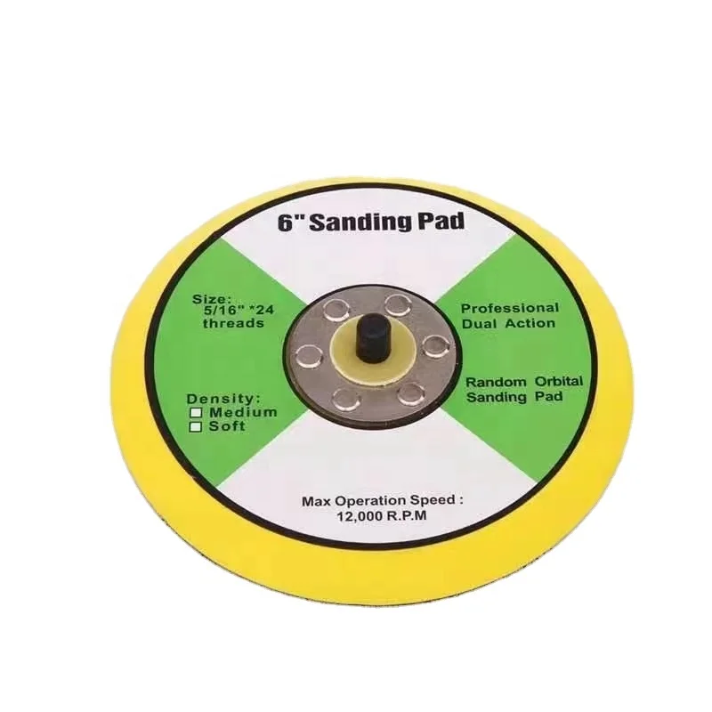 Durable 150mm 6 inch DA Sander backup sanding backing pad for polishing tools