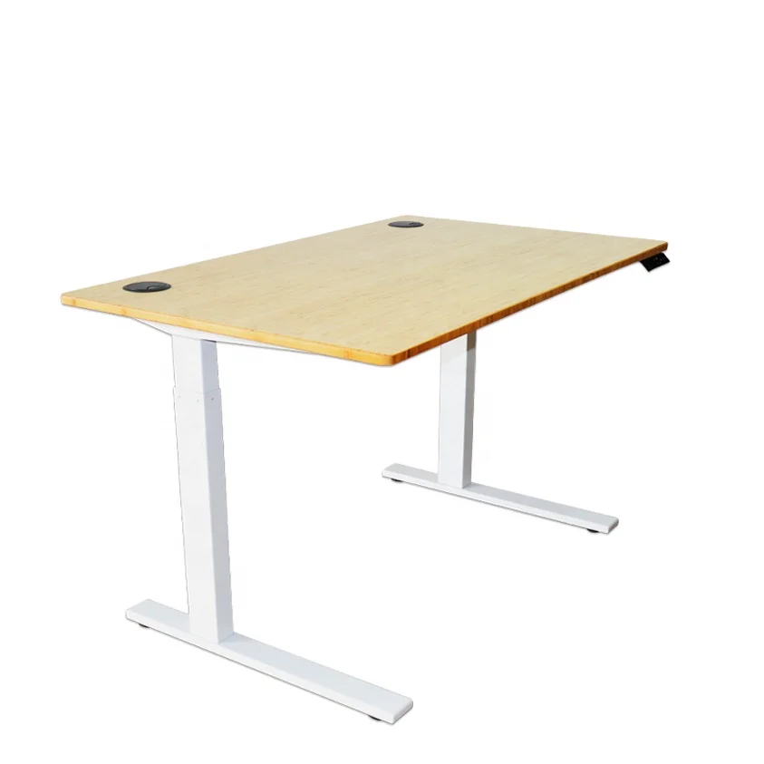 Executive Healthy Office Working Bamboo Office Writing Table Stand Up Standing Desk