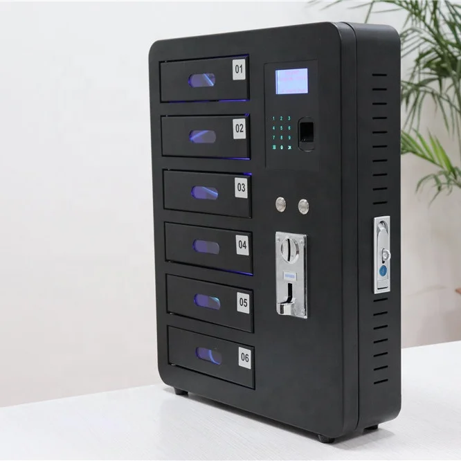 Торговый автомат для зарядки мобильного телефона, сканер отпечатков пальцев, УФ-зарядка, Настенная зарядная станция для мобильного телефона