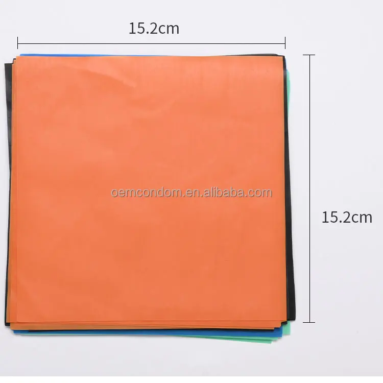 OEM oral condoms with custom logo natural rubber latex colored