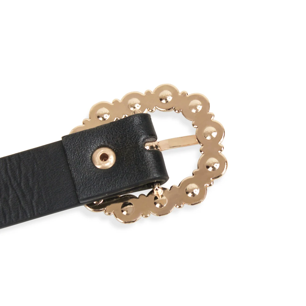 Customized Belt Manufacturer Design Luxury Leather Belt Women Decorative Waist Belt for Lady