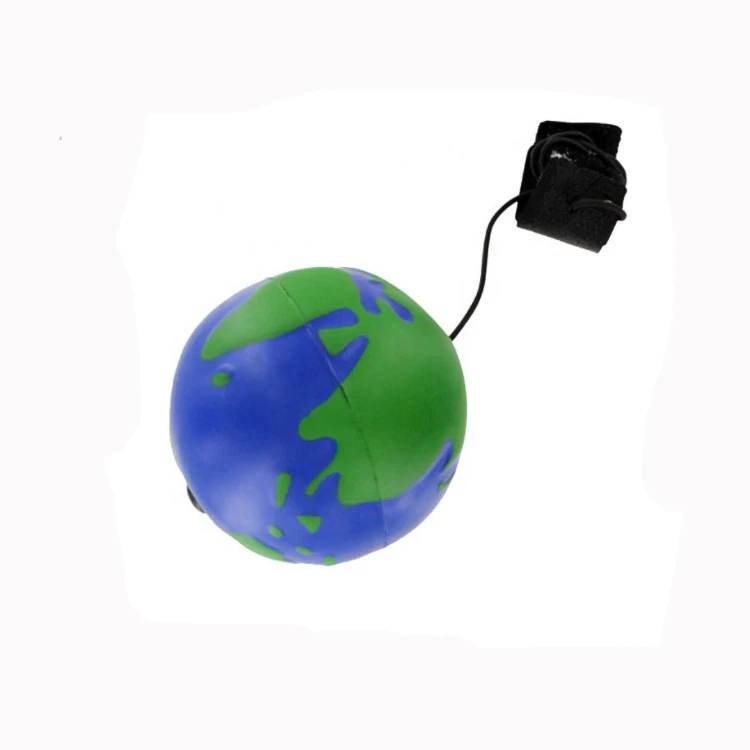 Squeeze Skip Earth Shape yoyo String Stress Ball