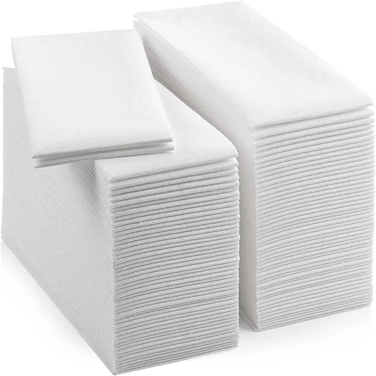 Hot Sale Pink Linen Feel Disposable Cloth Like Paper Dinner Napkins