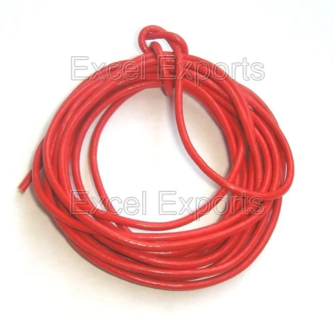 Genuine Leather Cords  Grey Color Leather Cord 2mm 1.5mm 1mm for weaving braiding necklaces beading jewelry making