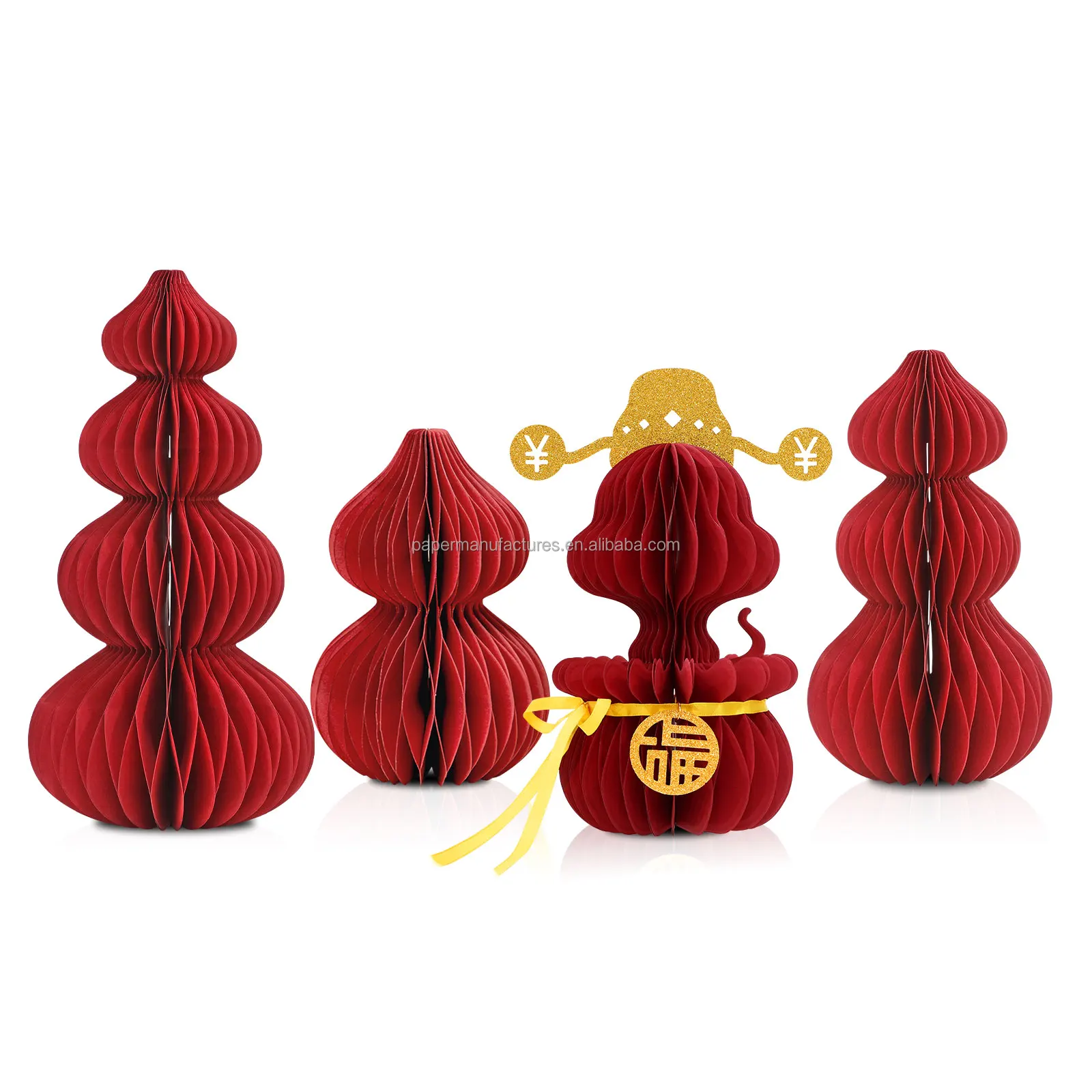 2025 God of Wealth Ornaments Chinese New Year Holiday Table Supplies Design Paper Decoration Windows Supplies Home Decor