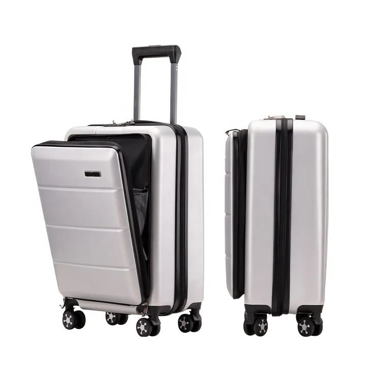 2019 New Product Low MOQ ABS PC Silent Wheel Valise Custom Boarding Suitcase Luggage Set