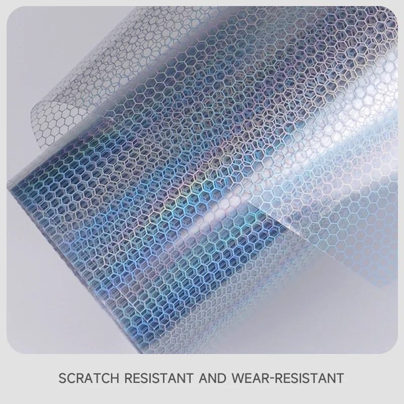 Universal Headlight Tint Film Taillight Vinyl Tint Sticker Light Film Wrap Honeycomb Laser Lamp Film 30CM*8M