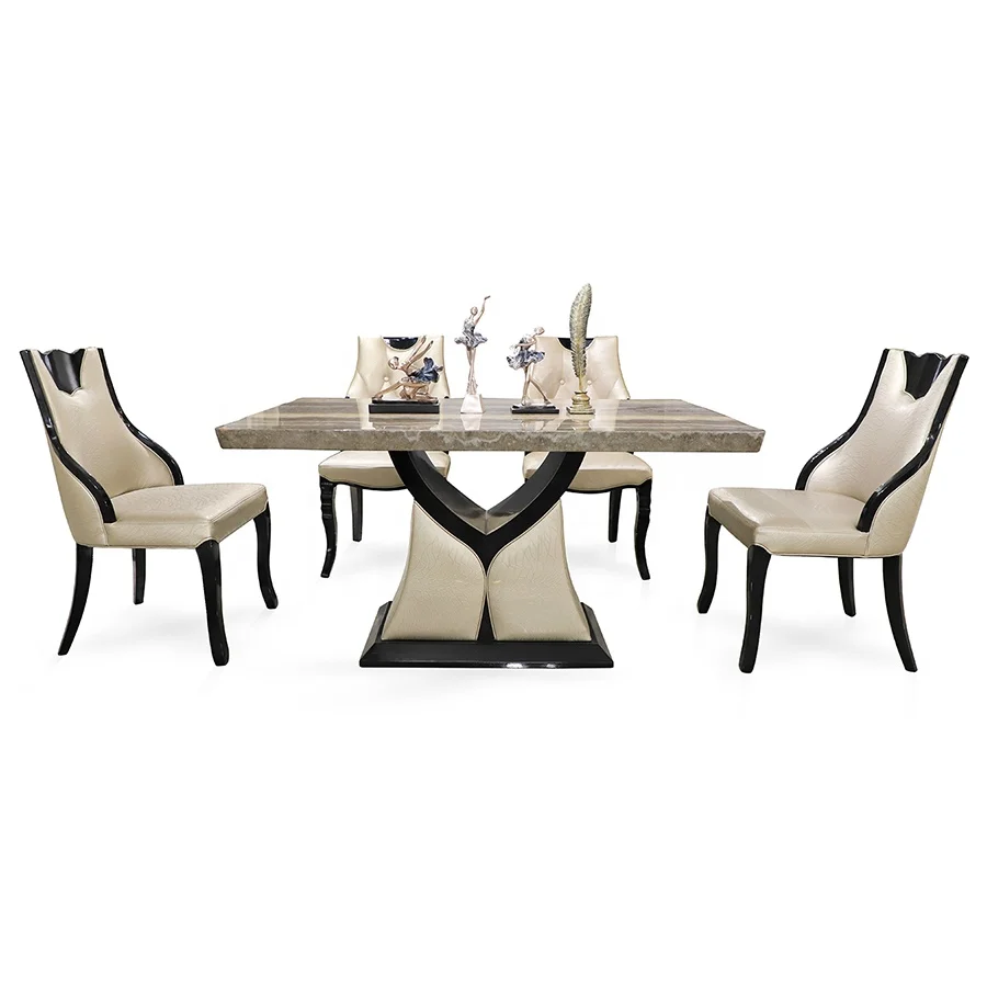 wooden dining table and chairs set luxury