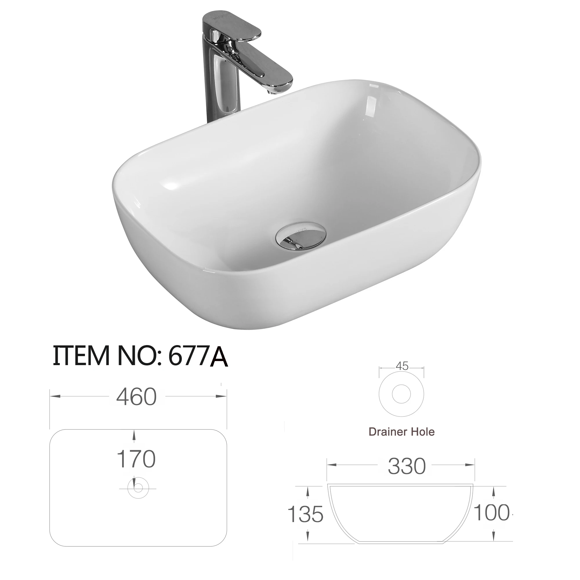 Modern Design Art Basins Sink Ceramic Counter Top Wash Basin Sanitary Ware Porcelain Lavabo Bathroom Basin Sink