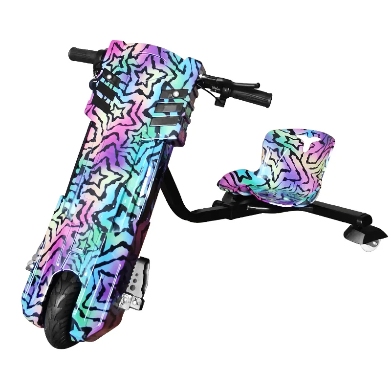 Factory Supply Children Telescopic Drift Scooter 3 Wheels Trike Bluetooth For Sale Electric Drift Trike