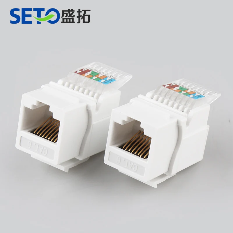 seto Cat6 UTP RJ45 8P8C Unshielded Toolless Keystone Jack