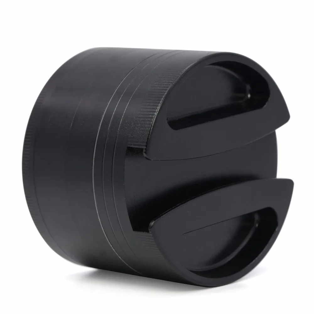 VAMAV 75MM Double Concave New Tooth Metal Tobacco Grinder 4 Parts Herb Spice Grinder