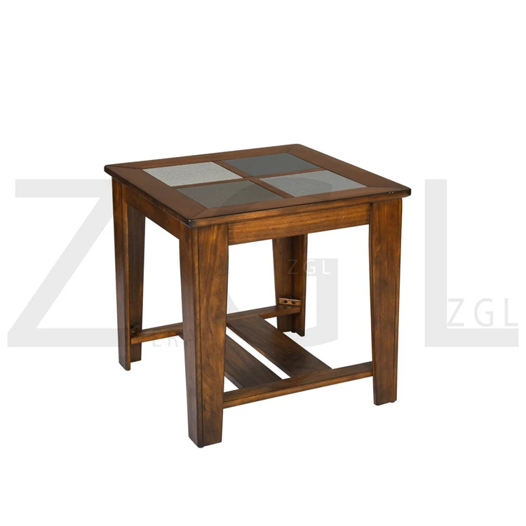 
Wholesale high quality vintage luxury wood smart coffee table end table console side table living room furniture 