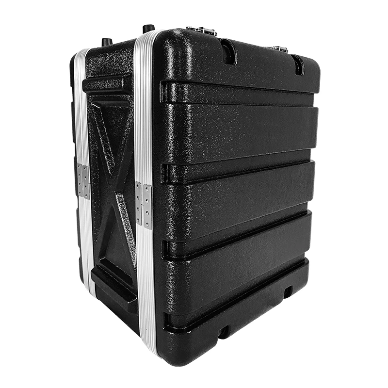 Wholesale 8' ABS Plastic Rack Case Easy Carrying Hard Case 4U  Road Case for Amplifier  DJ