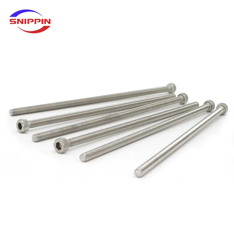 M1.6 M2.5 M4 M5 M6 DIN912 304 из нержавеющей стали с внутренней шестигранной головкой винтовой накаткой