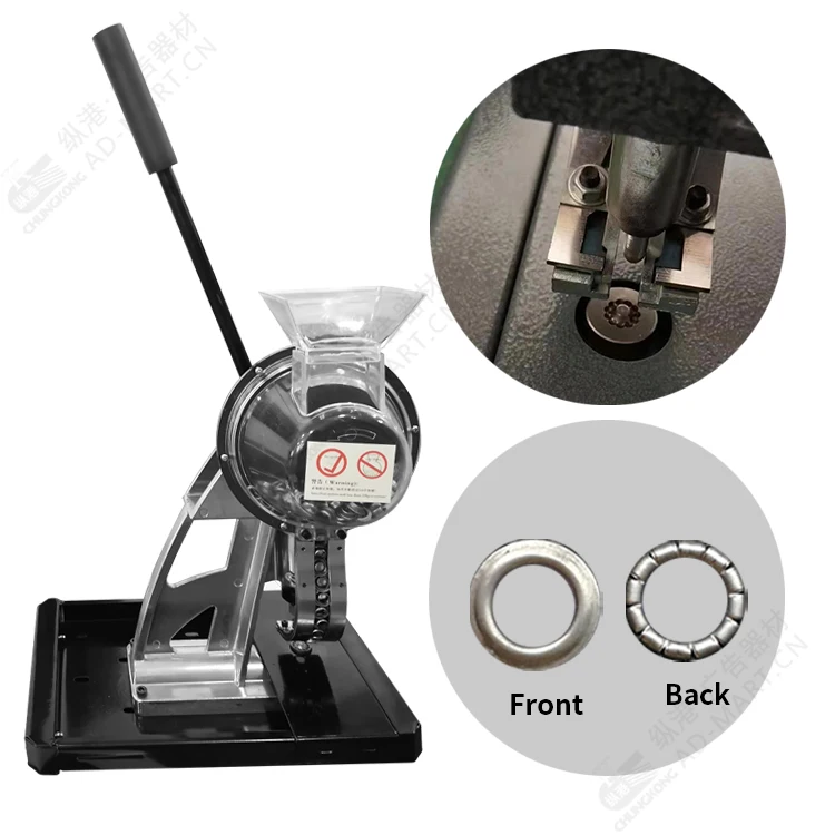 Shanghai Chungkong semi automatically grommet machine eyelet punching machine for 10mm eyelet