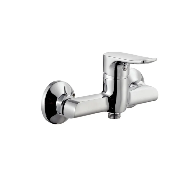 Simple Flexible Brass Chrome  Single lever handle Deck mounted mixer  Kitchen Faucet