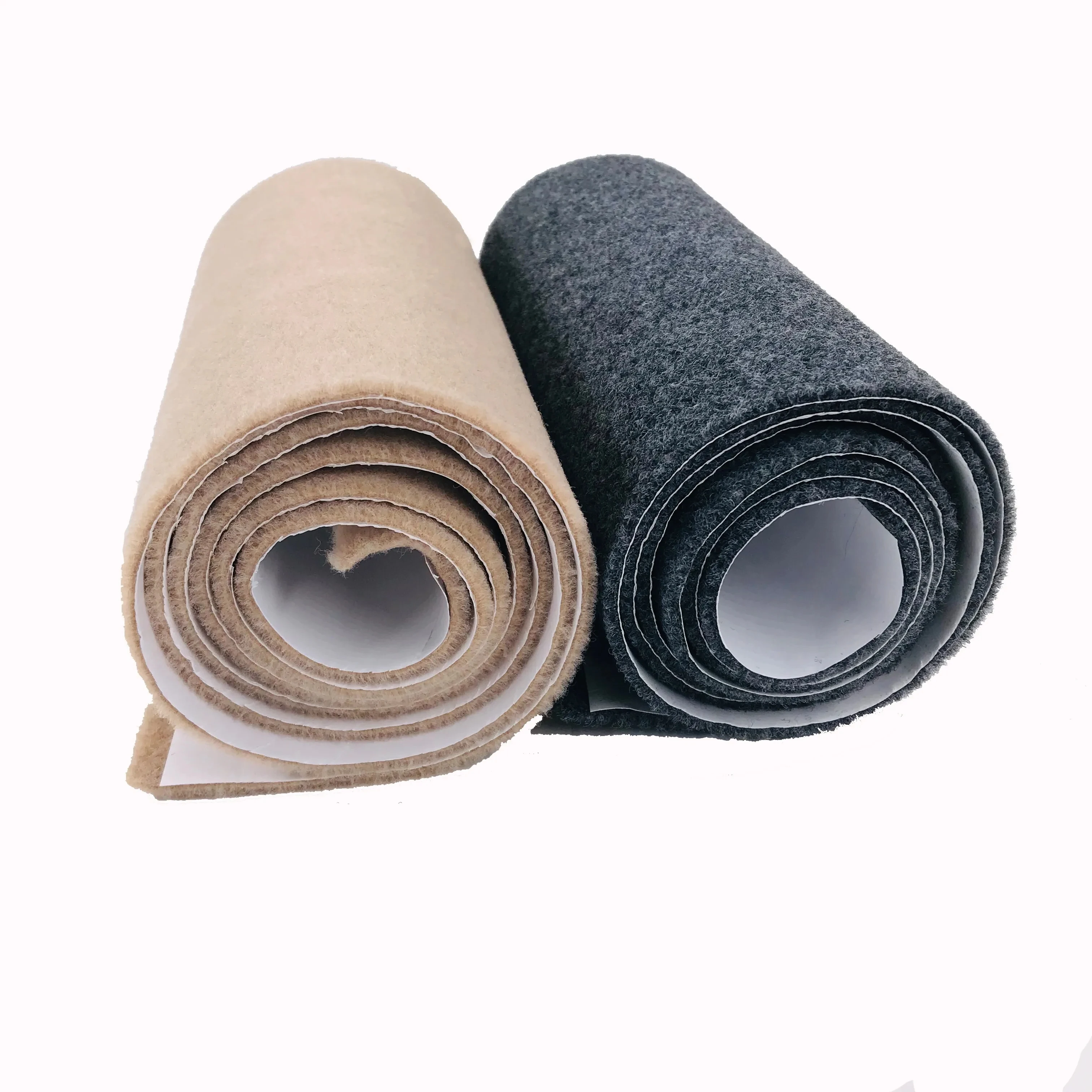 High quality 1mm 2mm needle punched nonwoven grey felt fabric in rolls