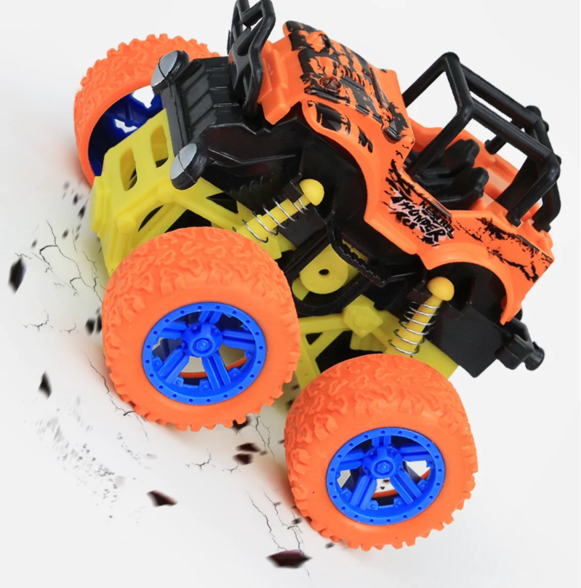 Hot Selling Manufacturer Anti Shock 360 Flipping Inertia Car Toys Stunt Friction Powered Monster Trucks