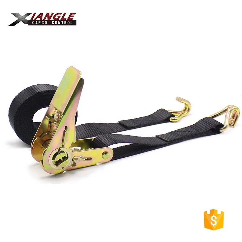 25 мм x 6 м, зажимные ремни с храповым механизмом и J-образными крючками