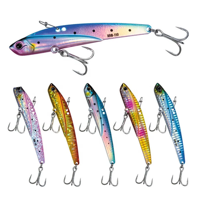2023 New Full Swim Layer Long Casting Metal VIB 110mm 45g Sinking Water Vibration Bait Spinner Spoon Fishing Lures Jigs