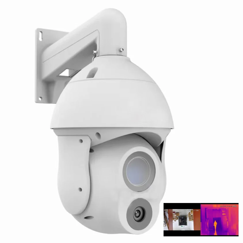 384x288 Bi-Spectrum Thermal Camera 2MP 35x Optical Zoom Network PTZ Dome Camera Uncool Vox