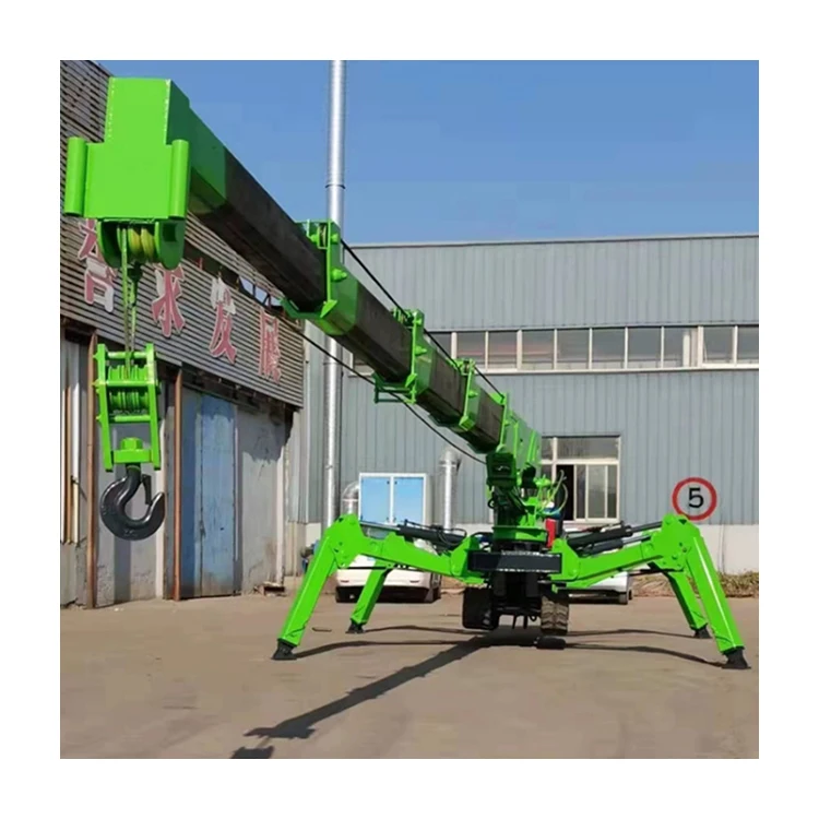China Spider Crane 5 Tons Mobile Electric Crane Telescopic Leg Crawler Heavy Machine