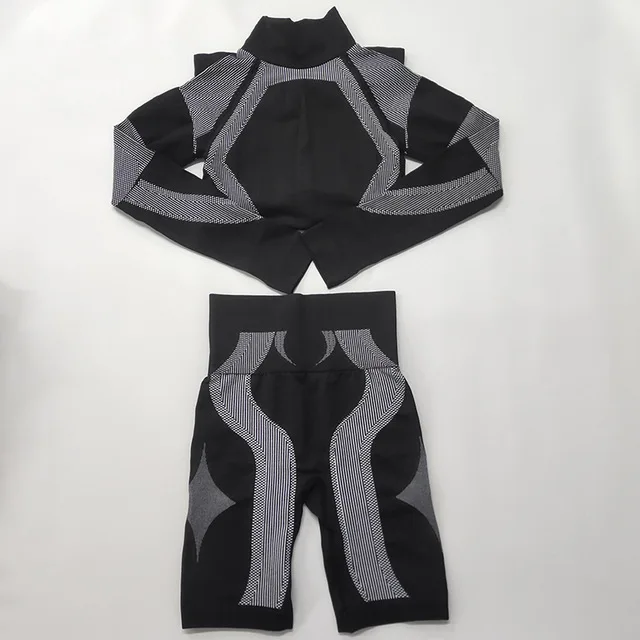 2020 Seamless Activewear Long Sleeve Women Fitness Gym Sets