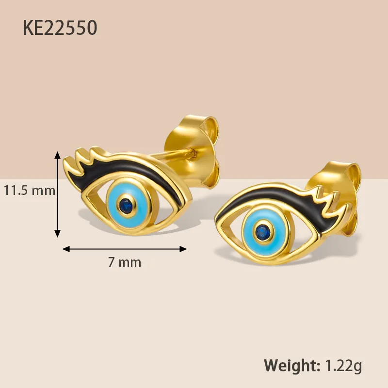 fashion 925 sterling silver French fries avocado eyes Rainbow Stars lollipop gold plated stud earring jewelry for women