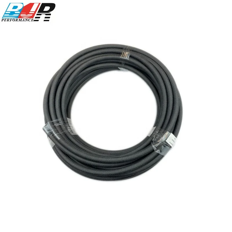 BJR Performance Parts Black AN6 AN8 AN10 AN16 Lightweight Racing PTFE Hose
