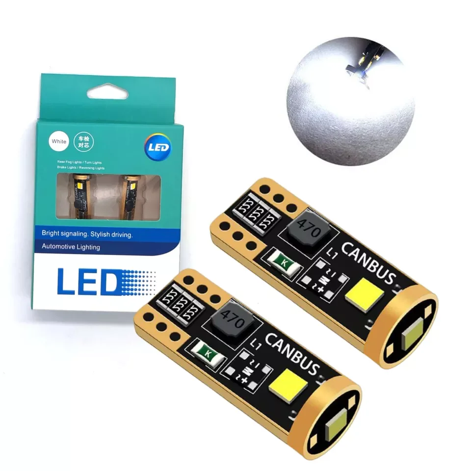 Hot sale t10 car rgb led light bulb with gold immersion PCB board