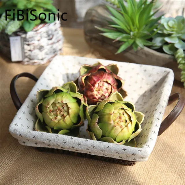
Wholesale Artificial Artichoke Fruit Family Decoration Wedding Artificial Flower 