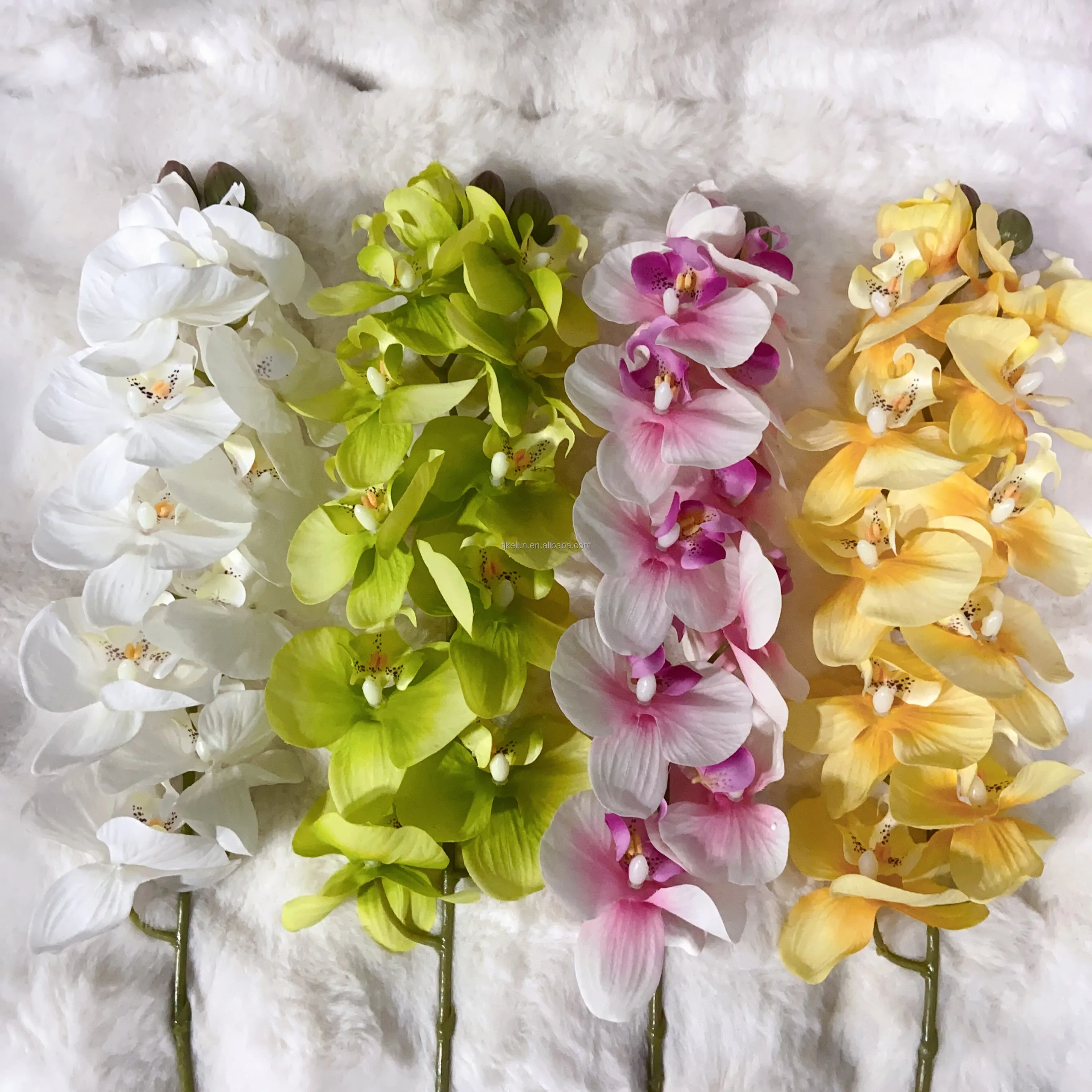 GJ-AF15-6 real to touch flowers phalaenopsis orchids orchid flowers real touch flowers artificial home orchid