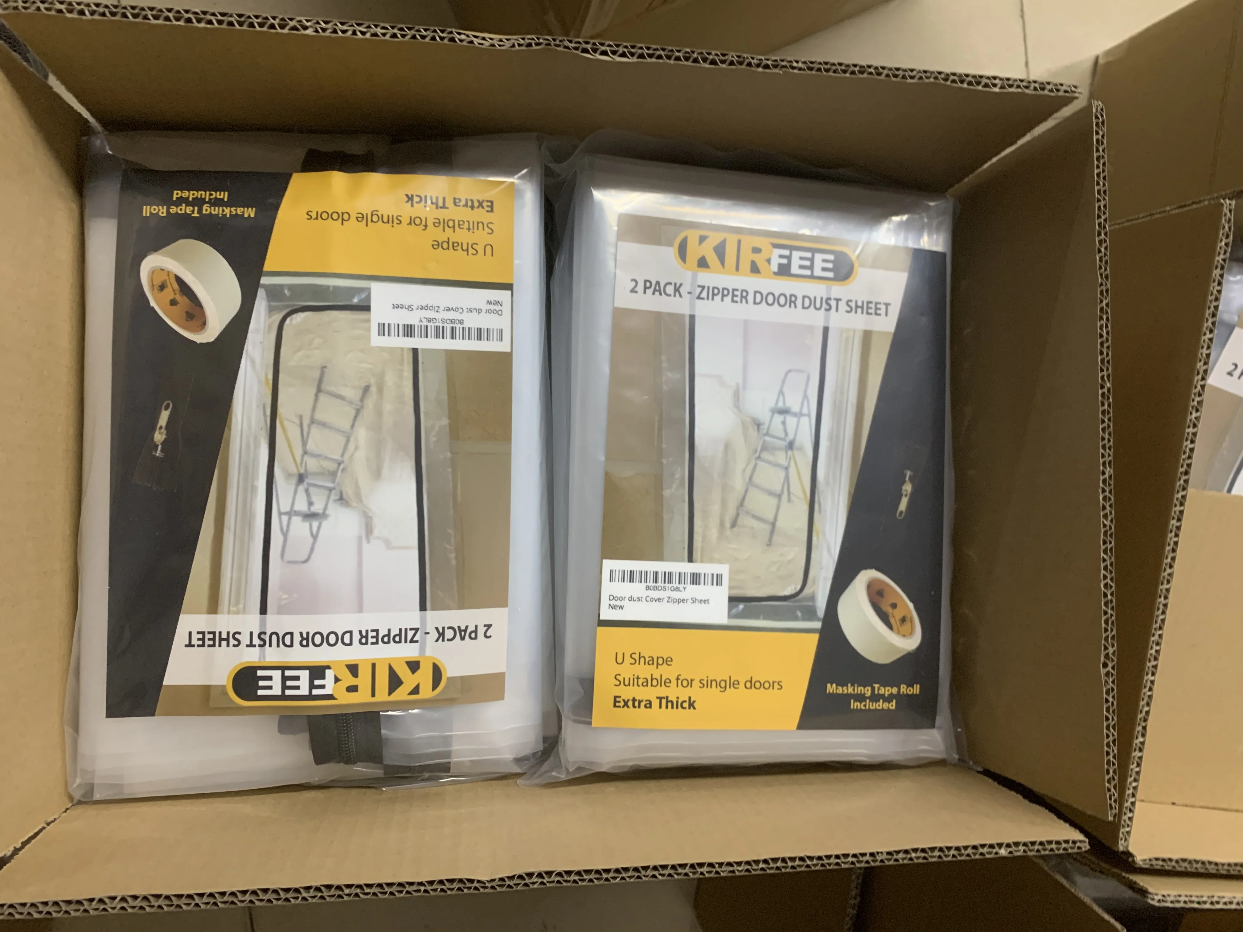 Plastic dust barrier zipper door Transparent U I L C shape Adhesive Zipper Door custom private logo package Manufacturers